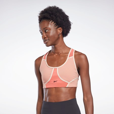 Reebok Lux Racer Polstret Colorblocked Bra Korall | IGTWQD-182