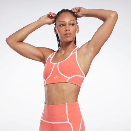 Reebok Lux Racer Polstret Colorblocked Bra Oransje | IQKDUE-618