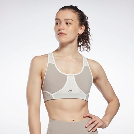 Reebok Lux Racer Polstret Colorblocked Bra Grå | PQVWNS-705