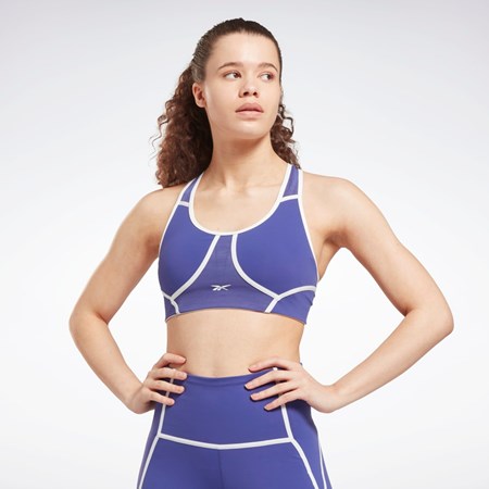 Reebok Lux Racer Polstret Colorblocked Bra Lilla | TFBHWE-749