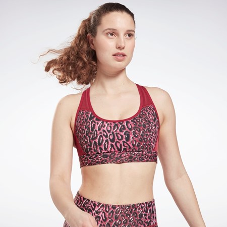 Reebok Lux Racer Polstret Sports Bra Punch Berry | MHZVNO-482