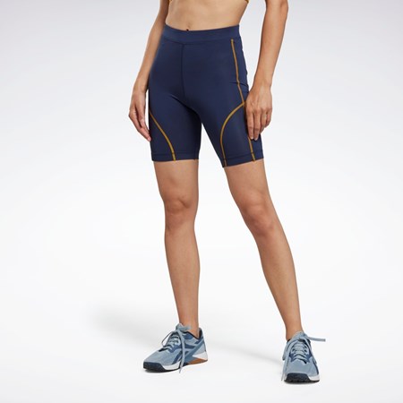 Reebok MYT Kort Tights Marineblå | YWGIEA-295