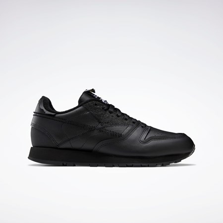 Reebok Maison Margiela CL Memory of Shoes Svarte Hvite Svarte | PILCNF-671