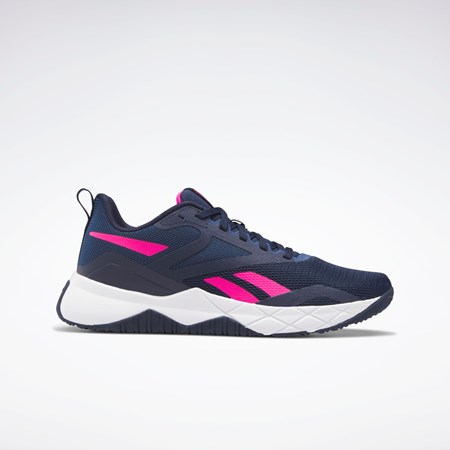 Reebok NFX Trenings Shoes Marineblå Blå Rosa | YJFQUS-569