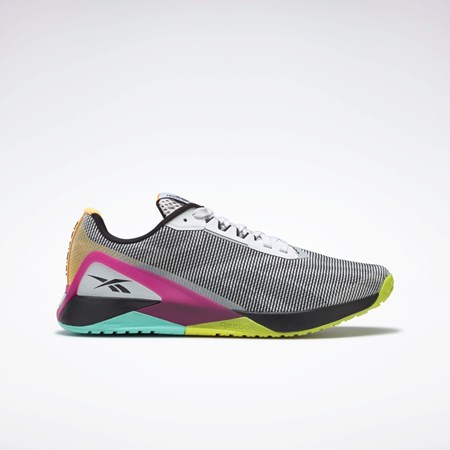 Reebok Nano X1 Grit Trenings Shoes Hvite Svarte Rosa | EGHSWF-768