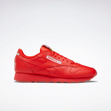 Reebok Popsicle Classic Leather Shoes Rød Rød Rød | RPDBNJ-094