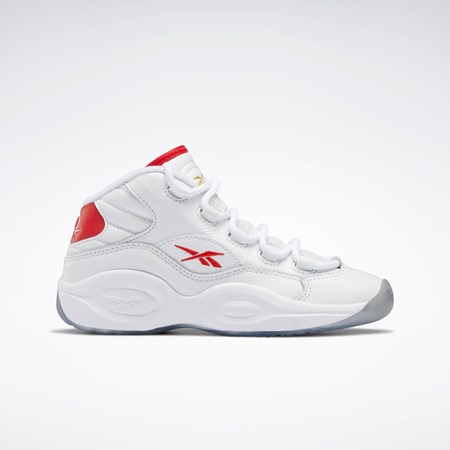 Reebok Question Mid Shoes - Preschool Hvite Rød Hvite | MHIDWJ-980