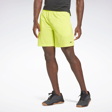 Reebok Reebok Austin Shorts Gul | XTJZVW-381