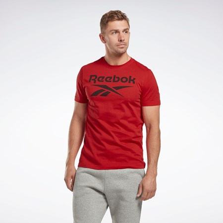 Reebok Reebok Identity Big Logo T-Shirt Rød | KNGBZI-480