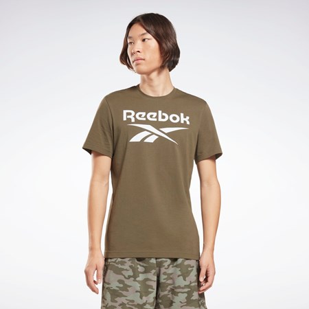 Reebok Reebok Identity Big Logo T-Shirt Grønn | KZSFAM-104