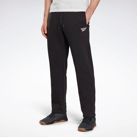 Reebok Reebok Identity Open Hem Pants Svarte | RSJNHM-182