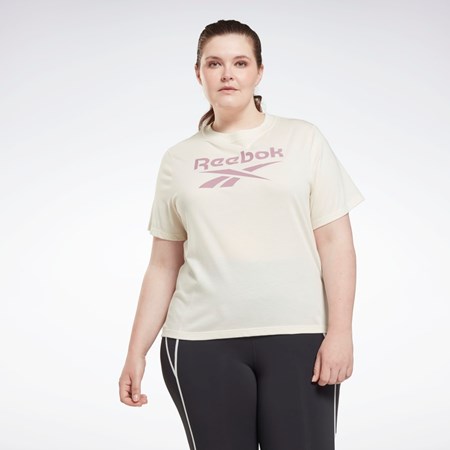 Reebok Reebok Identity T-Shirt (Plus Size) Hvite | BJOMIN-452