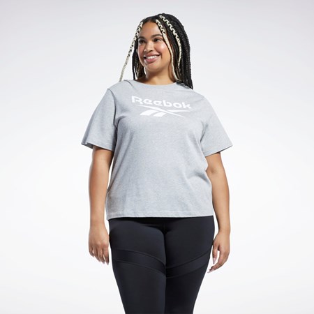 Reebok Reebok Identity T-Shirt (Plus Size) Grå | VOWZTN-967