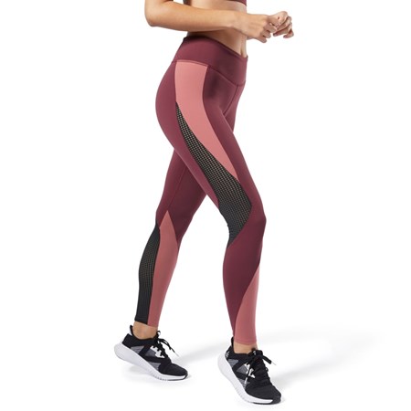 Reebok Reebok Lux 2 Leggings Burgunder Rosa | JMRVIX-149