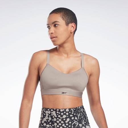 Reebok Reebok Lux Strappy Sports Bra Grå | XLARUN-189