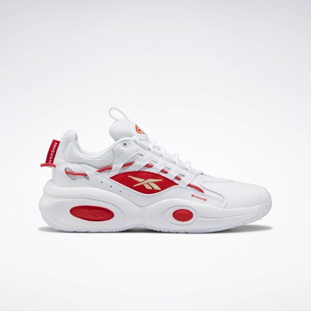 Reebok Reebok Solution Mid Basketball Shoes Hvite Rød Gull | VEARUY-203