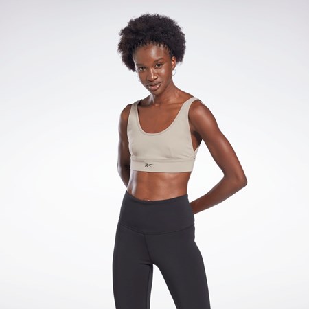 Reebok Studio Reebok Stripped Minimalist Bra Grå | CYASUH-503