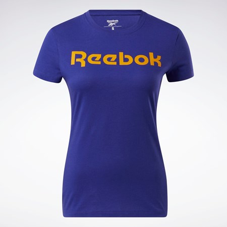 Reebok Trenings Essentials Grafiske Tee Lilla | YVTIAU-897