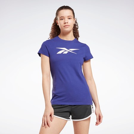 Reebok Trenings Essentials Vector Grafiske Tee Lilla | COBAQF-186