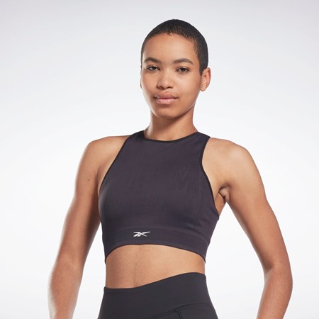 Reebok United By Fitness Myoknit Seamless Top Svarte | QXRCAS-974