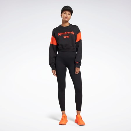 Reebok Victoria Beckham Grafiske Sweatshirt Svarte | QCBJFO-961