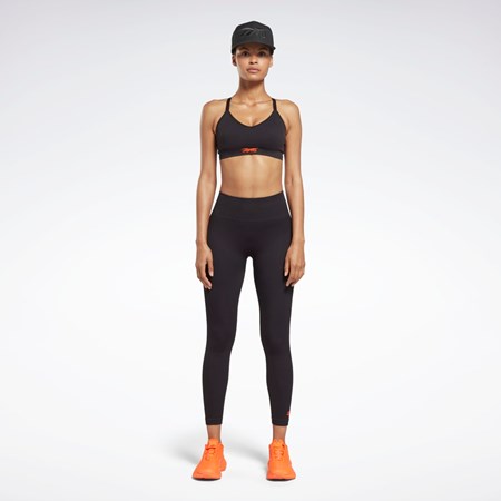 Reebok Victoria Beckham Light-Impact Seamless Bra Svarte | HGPLDW-247