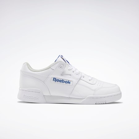 Reebok Workout Plus Shoes Hvite Kongeblå | FVQIRM-249