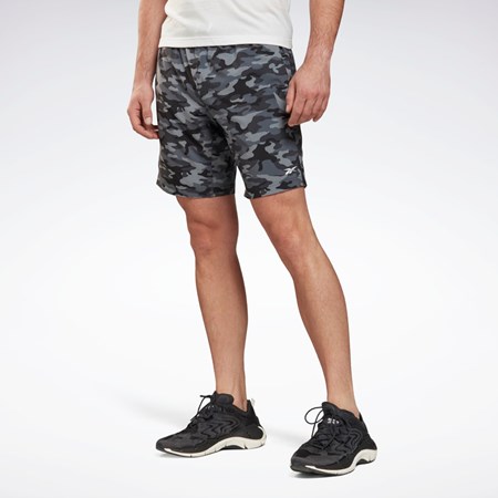 Reebok Workout Ready Camo Grafiske Shorts Svarte | KQAEOX-216