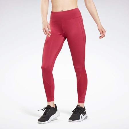 Reebok Workout Ready Mesh Leggings Punch Berry | RUKOYS-372