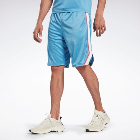 Reebok Workout Ready Mesh Shorts Blå | RBSXGL-426