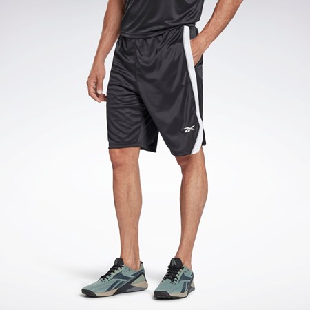 Reebok Workout Ready Mesh Shorts Svarte | BANSIU-874