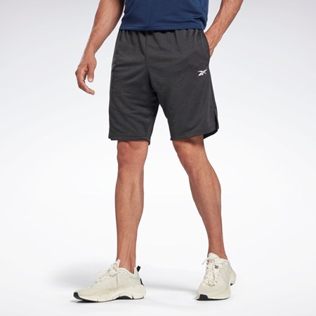 Reebok Workout Ready Mélange Shorts Svarte | NEHKDY-728