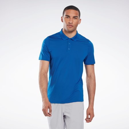 Reebok Workout Ready Polo Shirt Blå | ZJEQBL-671