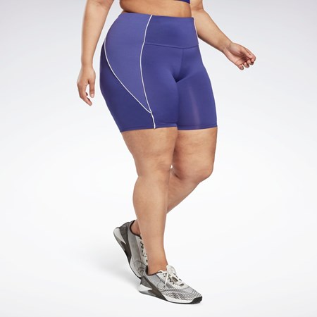 Reebok Workout Ready Poly Shorts (Plus Size) Lilla | EMFBNP-148