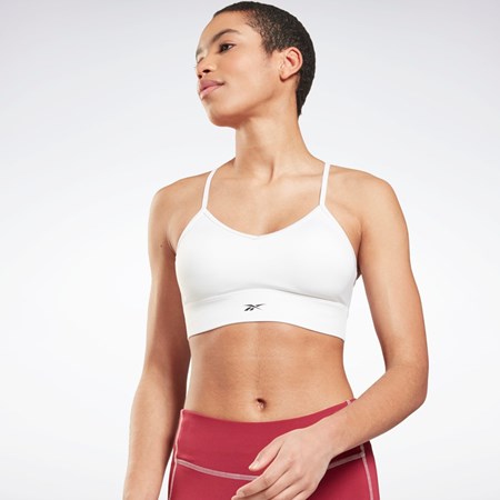 Reebok Workout Ready Sports Bra Hvite | JMALFD-076