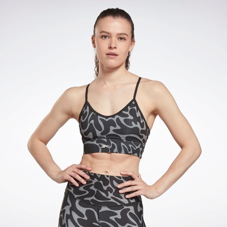 Reebok Workout Ready Sports Bra Svarte | QDSNIO-076