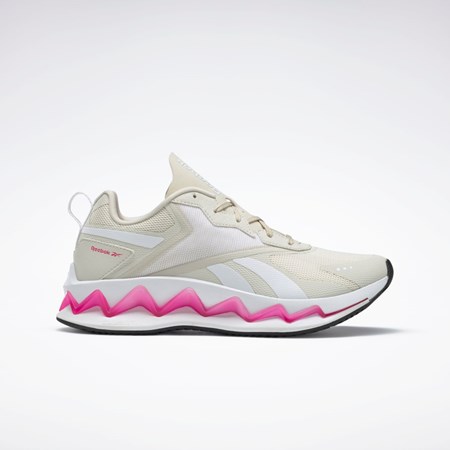 Reebok Zig Elusion Energy Shoes Hvite Rosa | XRCTGK-431